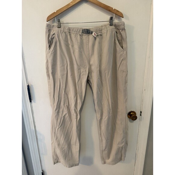 Gramicci Men’s XL Pants 29” Inseam Light Tan Adjustable Belt Hiking Active Pants - Picture 1 of 10